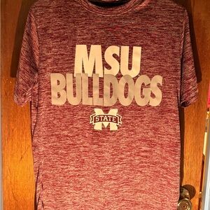 Size Medium MSU Bulldogs Maroon T-Shirt